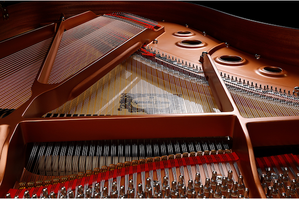 A photo of a Yamaha grand piano