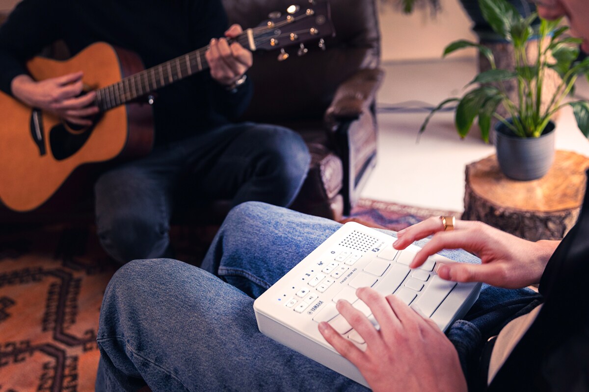 FGDP-30 player and guitarist in session at home