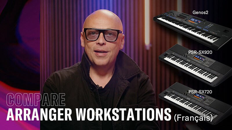 Porównanie aranżerów Arranger Workstation – francuski