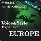Muzyka europejska (zainstalowany pakiet – dane kompatybilne z Yamaha Expansion Pack)