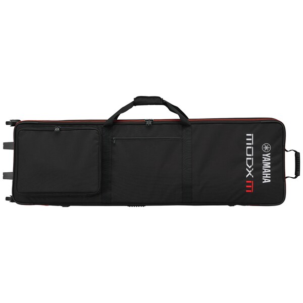 MODX M soft case placed horizontally, showing exterior shape and material texture.