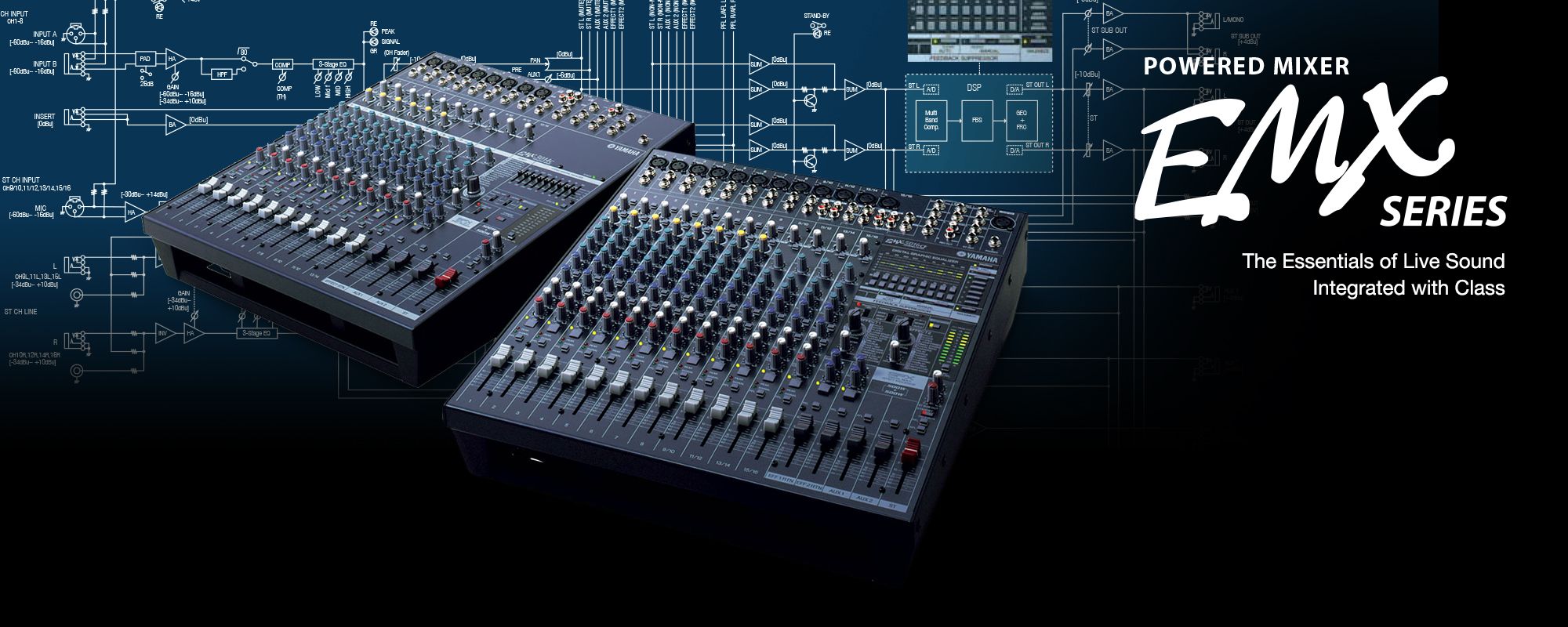 YAMAHA EMX5016CF 500w パワードミキサー YAMAHA ( ヤマハ ) EMX5016CF パワードミキサー 送料無料