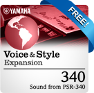 Pakiet 340 (zestaw brzmień z PSR-340) (dane kompatybilne z Yamaha Expansion Pack)