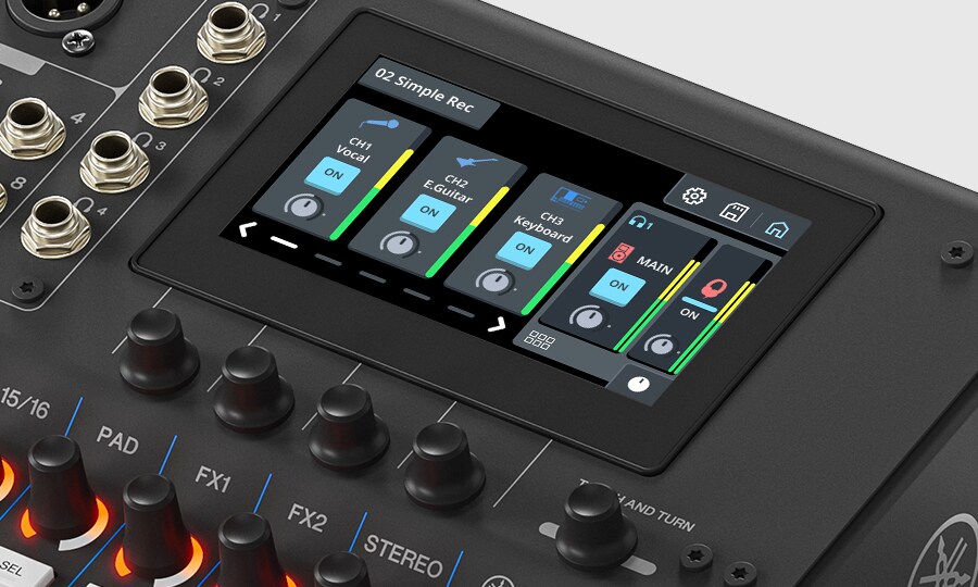 Yamaha MGX16V: Szybka, intuicyjna kontrola – idealnie skalibrowana