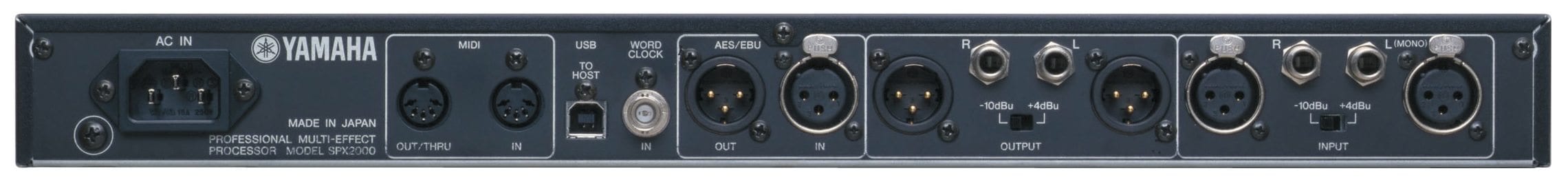 YAMAHA SPX2000 ヤマハ SPX2000 - Informacje o produkcie - Procesory Sygnałowe - Pro