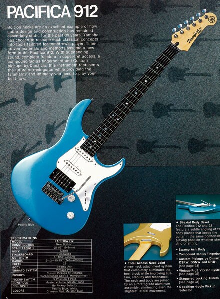 Pacifica912: Yamaha's standard bolt-on guitar still popular today